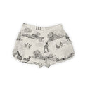 Donkey Toile Linen / Black Scallop Shorts *Web Exclusive*