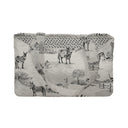 Donkey Toile Linen/Black Quilted Tote