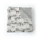 Donkey Toile Linen/Black Quilt