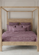 Donkey Toile Purple Quilt