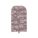 Donkey Toile Linen/Purple Quilted Garment Bag