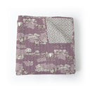 Donkey Toile Purple Baby Blanket