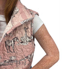 Donkey Toile Rose Quilted Cate Vest