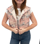 Donkey Toile Rose Quilted Cate Vest