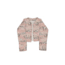 Donkey Toile Rose Cropped Quilted Jacket