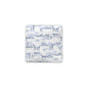Donkey Toile Blue Quilted Pet Bed