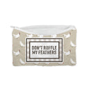 "Don't Ruffle My Feathers" Quilted Makeup Bag