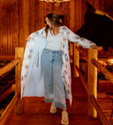Dresden Patchwork Pastel Quilted Maxi Coat *Web Exclusive*