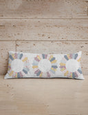 Dresden Patchwork Pastel Quilted Oblong 14"x33" Pillow