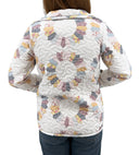 Dresden Patchwork Pastel Quilted Snap Jacket