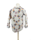 Dresden Patchwork Pastel Quilted Snap Jacket