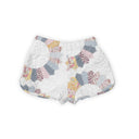 Dresden Patchwork Pastel Quilted Scallop Shorts *Web Exclusive*