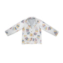 Dresden Patchwork Pastel Quilted Snap Jacket