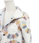 Dresden Patchwork Pastel Quilted Snap Jacket