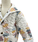 Dresden Patchwork Pastel Youth Quilted Snap Jacket