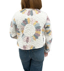 Dresden Patchwork Pastel Cropped Quilted Jacket