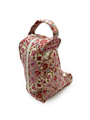Edera Medallion Sand/Fuchsia Quilted Boot Bag
