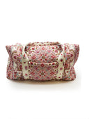 Edera Medallion Sand/Fuchsia Quilted Weekender Duffle Bag