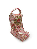 Edera Medallion Sand/Fuchsia Quilted Boot Bag
