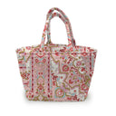 Edera Medallion Sand/Fuchsia Quilted Handbag