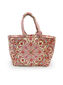 Edera Medallion Sand/Fuchsia Quilted Handbag