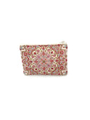 Edera Medallion Sand/Fuchsia Makeup Bag