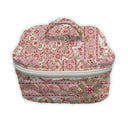Edera Medallion Sand/Fuchsia Quilted Travel Case