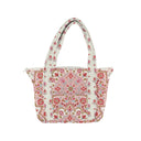 Edera Medallion Sand/Fuchsia Tote Bag