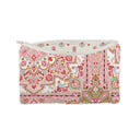 Edera Medallion Sand/Fuchsia Makeup Bag