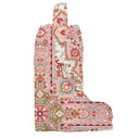 Edera Medallion Sand/Fuchsia Quilted Boot Bag