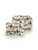 Elise Trail Brown Makeup Bag