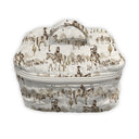 Elise Trail Brown Quilted Travel Case