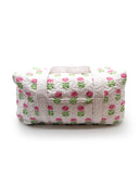 Esme Floral Icon Fuchsia Quilted Weekender Duffle Bag
