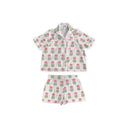 Esme Floral Icon Fuchsia Shorty Pajama Set