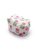 Esme Floral Icon Fuchsia Makeup Bag