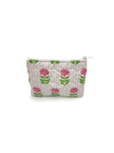 Esme Floral Icon Fuchsia Makeup Bag