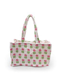 Esme Floral Fuchsia Quilted Tote
