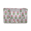Esme Floral Fuchsia Quilted Tote