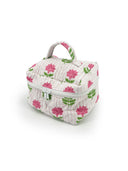 Esme Floral Icon Fuchsia Quilted Travel Case
