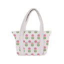Esme Floral Fuchsia Zipper Tote Bag