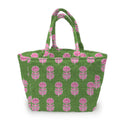 Esme Floral Green Quilted Handbag