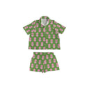 Esme Floral Icon Green Shorty Pajama Set