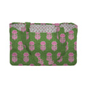 Esme Floral Icon Green Quilted Tote