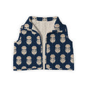 Esme Floral Icon Navy Quilted Cate Vest