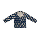 Esme Floral Icon Navy Quilted Snap Jacket