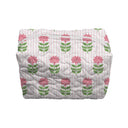 Esme Floral Icon Fuchsia Makeup Bag