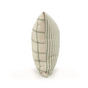 Erin & Ben Co. Farmhouse Check Sage Quilted 20" Pillow
