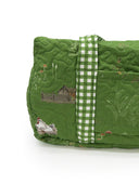 Farmstead Green Quilted Weekender Duffle Bag