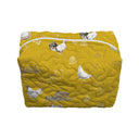 Farmstead Mustard Quilted Makeup Bag