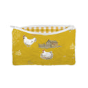 Farmstead Mustard Quilted Makeup Bag